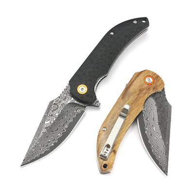 Cuchillo Plegable Mashige Steel Outdoor - Madera de Cebra - Image 15