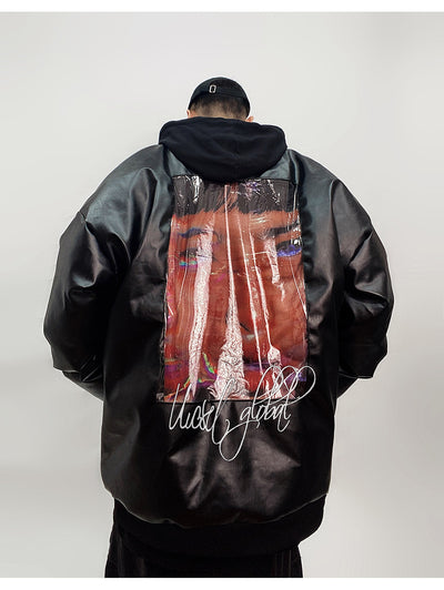 Chaqueta de Plumón Blanco Estilo Americano con Detalles de Cuero PU - Image 17