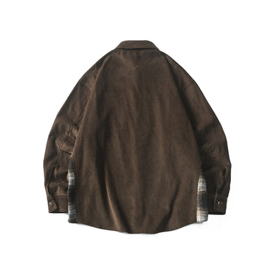 Camisa Vintage de Pana con Costuras Reforzadas para Hombre - Image 10