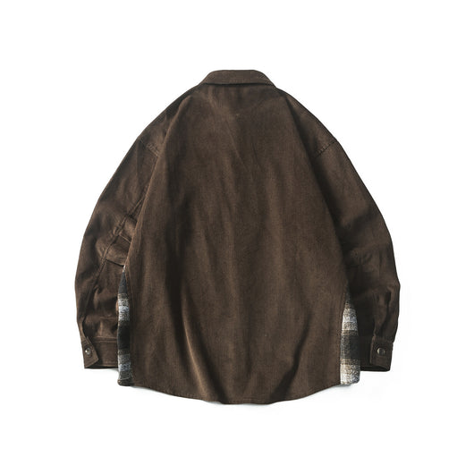 Camisa Vintage de Pana con Costuras Reforzadas para Hombre - Image 10