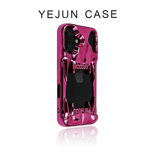 Funda para Celular Calavera Tigre Plateada con Electroplating Hueco - Image 22