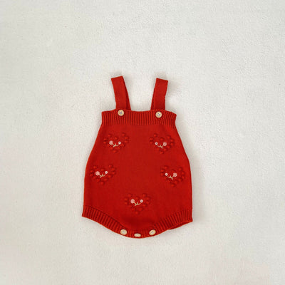Gorro Ha Yi para Bebé Niña Rojo con Bordado de Amor - Image 48