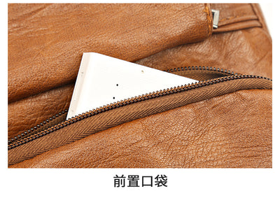 Bolsa Crossbody de Cuero Suave Multibolsillos Versátil - Image 25