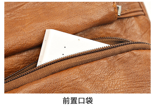 Bolsa Crossbody de Cuero Suave Multibolsillos Versátil - Image 25