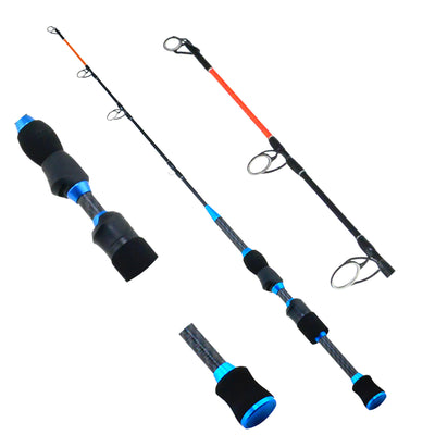 Caña de Pescar Carbono Invierno Seccional Portátil - Pesca de Señuelos Barco - Image 33