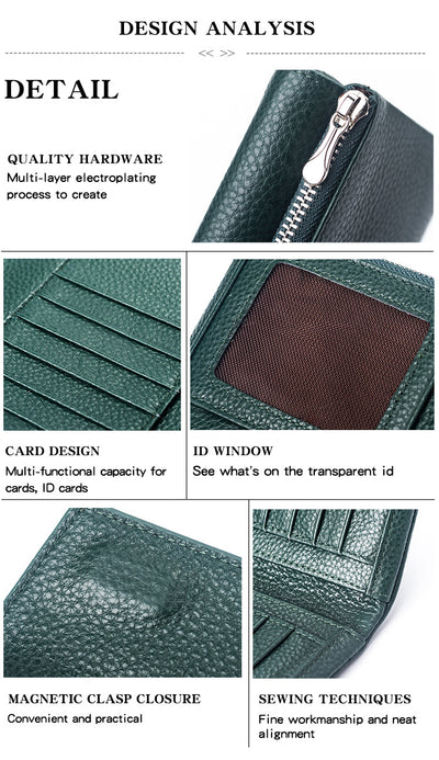 Billetera de Cuero Genuino Premium - Cartera Manual de Piel de Res - Image 30