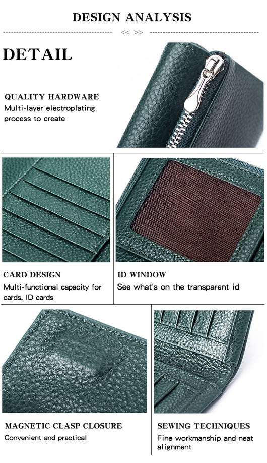 Billetera de Cuero Genuino Premium - Cartera Manual de Piel de Res - Image 30