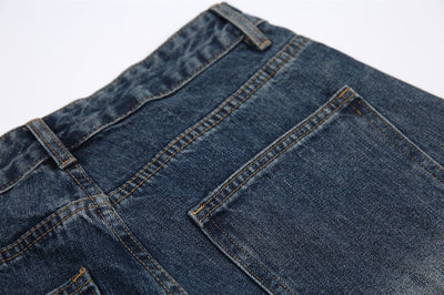 Pantalones Cargo Vaqueros Retro Lavado Pesado con Diseño de Bolsillos Oblicuos - Image 41