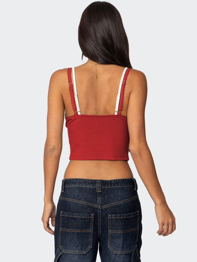 Blusa Elegante Lazo Contraste de Colores con Encaje Falsa Dos Piezas - Image 63