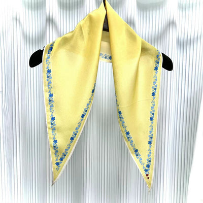 Pañuelo de Seda Crepe Estampado Diamante - Image 25
