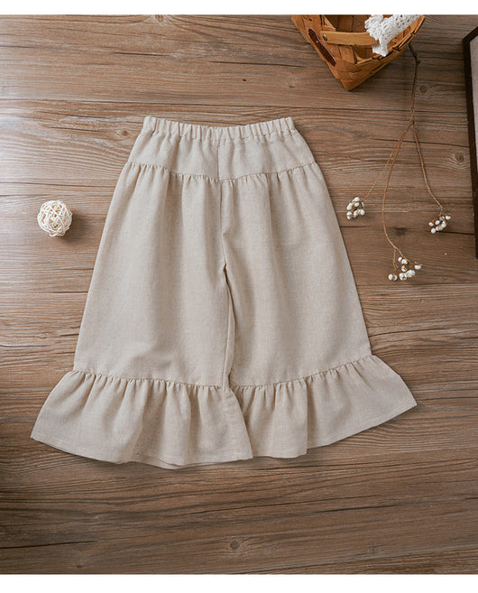 Pantalón Niña Estilo Nórdico Cintura Elástica Colores Puros - Image 20