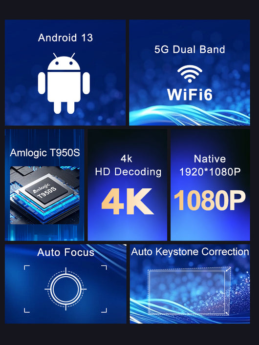 Proyector Portátil Ultra HD 1080P con Android 13 - Image 32