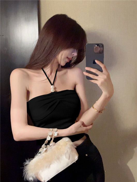 Top Halter Sexy Tubo con Tirantes - Diseño Francés Otoño - Image 38
