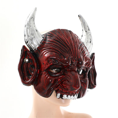 Máscara de Diablo Rojo con Cuernos Puntiagudos para Halloween y Cosplay - Image 9