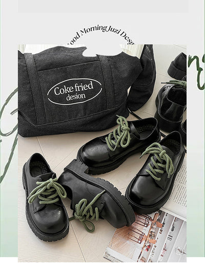 Zapatos Casuales de Cuero con Plataforma Elevadora para Hombre Big Head Derby - Image 25