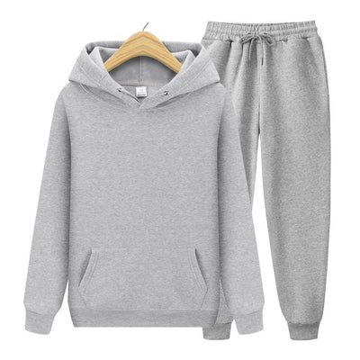 Sudadera con Capucha y Puños Acanalados para Hombre - Conjunto Deportivo de Color Liso - Image 31