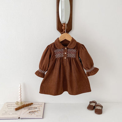 Vestido Enterizo de Pana para Bebé Niña con Diseño Triangular - Image 56