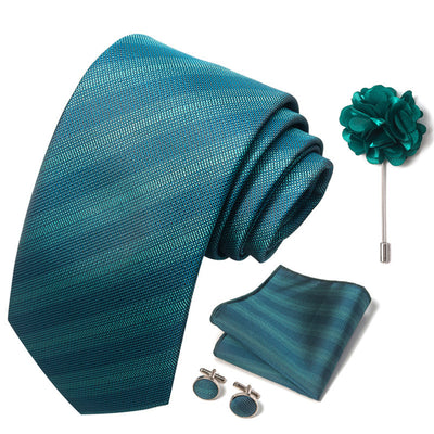 Combo Corbata, Traje y Pañuelo de Bolsillo para Hombre - Juego 8 - Image 140