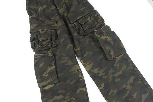 Pantalón de Trabajo Camuflaje Americana Cintura Alta Pierna Ancha - Image 9