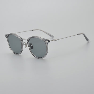 Gafas de Sol Polarizadas de Titanio Puro Japonesas Artesanales Transparentes - Image 45