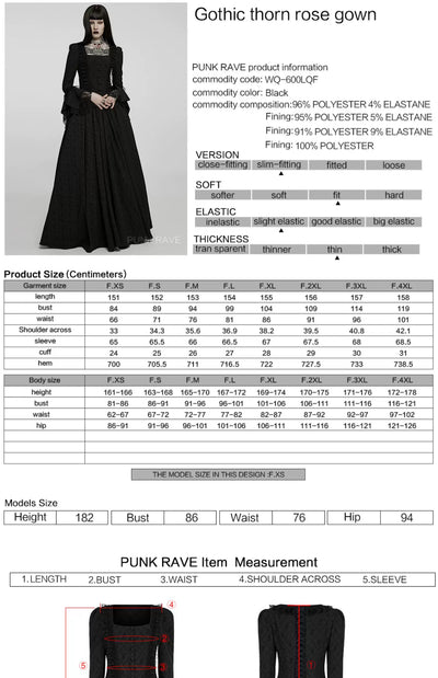 Vestido Largo Rosa Espinas Negras para Mujer - Image 8