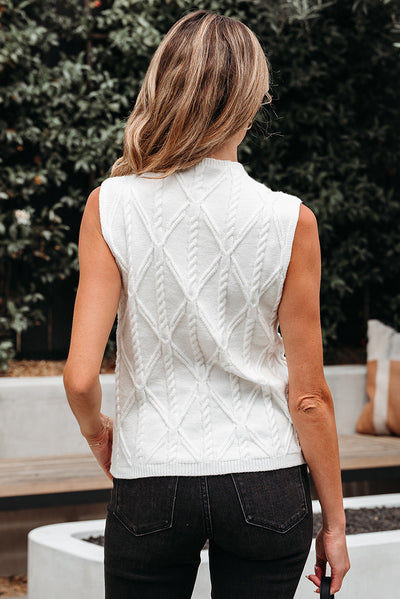 Blusa Básica Sin Mangas Cuello Redondo en Colores Sólidos - Image 13