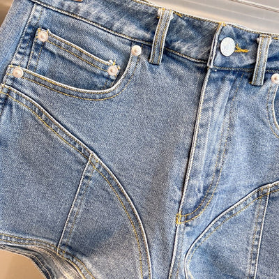 Shorts de Mezclilla con Detalles de Strass y Borlas para Mujer - Image 11