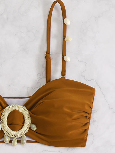 Bikini Dividido con Borlas para Playa y Aguas Termales - Image 17