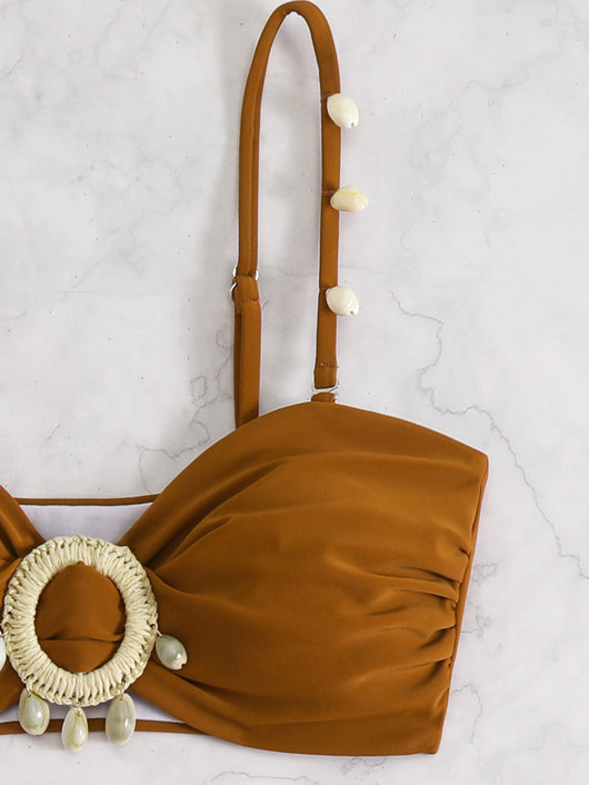 Bikini Dividido con Borlas para Playa y Aguas Termales - Image 17