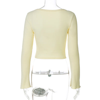 Cardigan Corto Casual de Botones - Blusa Manga Larga Versátil - Image 20