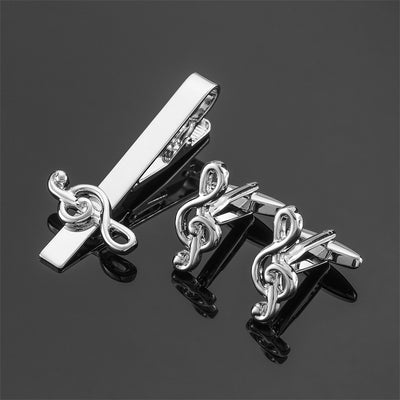 Broche de Corbata Cuadrado Cepillado en Oro, Plata y Negro - Image 32