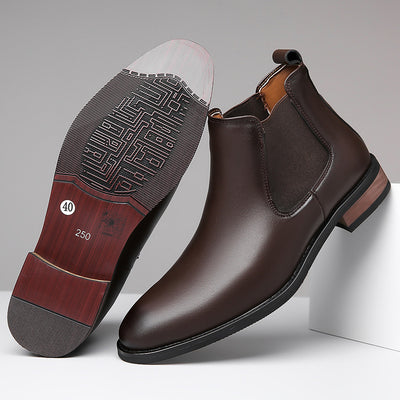 Botas Chelsea de Cuero para Hombre - Estilo Ejecutivo Puntiagudo - Image 8