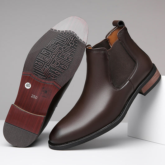 Botas Chelsea de Cuero para Hombre - Estilo Ejecutivo Puntiagudo - Image 8