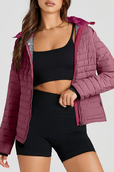 Chaqueta Acolchada de Algodón para Mujer con Cuello Tipo Mao - Image 37