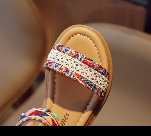 Sandalias de Vacaciones Étnicas y Estilo Internacional para Niñas - Image 34