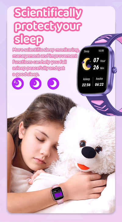 Reloj Inteligente para Niños y Adolescentes con Llamadas Bluetooth y Detección de Sueño - Image 17