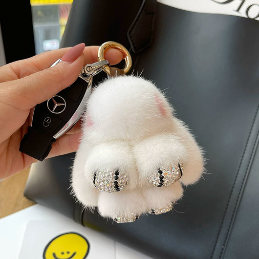 Llavero Colgante Conejo Peluche Mink Red Viral - Image 68