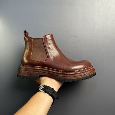 Botas Martin de Cuero Genuino Estilo Retro para Hombre - Image 40