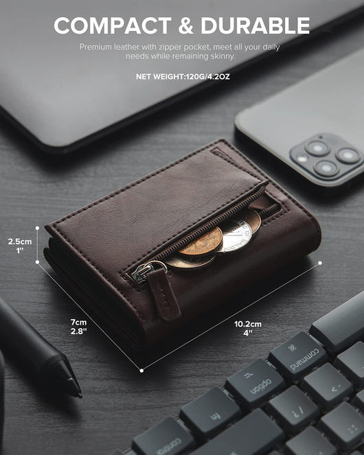 Billetera Metálica Automática de Cuero y Aluminio con Capacidad Ampliada - Image 22