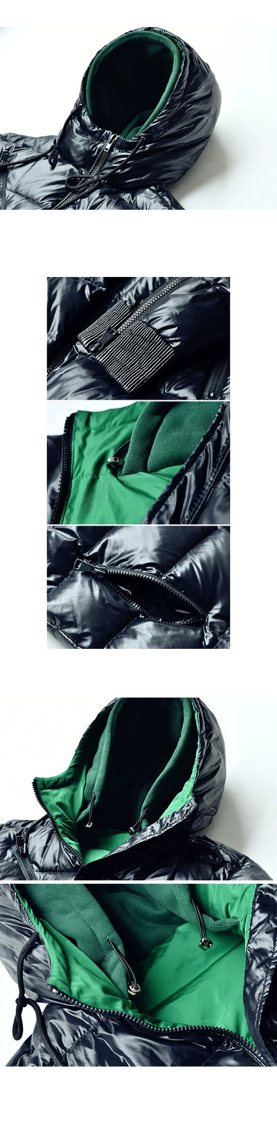 Chaqueta Acolchada Oversized con Costuras de Contraste y Capucha - Image 19