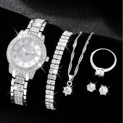Reloj para Mujer con Diamantes Incrustados - Conjunto Cornucopia - Image 15