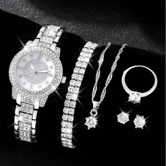 Reloj para Mujer con Diamantes Incrustados - Conjunto Cornucopia - Image 15
