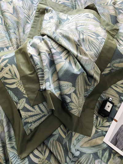 Juego de Cama de Algodón Premium Estilo Campestre con Flores Digitales - Image 32