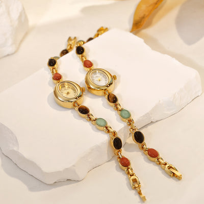 Pulsera de Jade Natural Multicolor Fu Lu Shou - Abundancia y Protección - Image 12