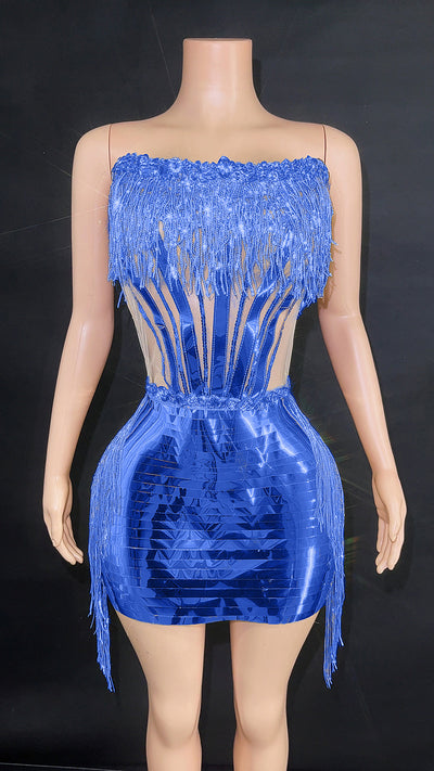 Top Tubo con Borlas y Falda Corta para Mujer - Image 15