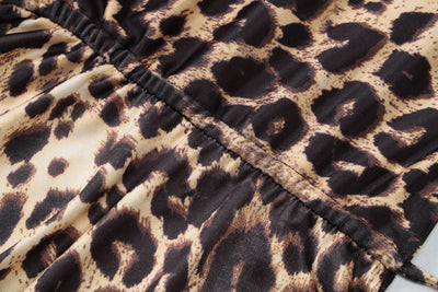 Chaleco Cardigan Corto Estampado Leopardo con Halter para Mujer - Image 25