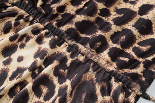 Chaleco Cardigan Corto Estampado Leopardo con Halter para Mujer - Image 25