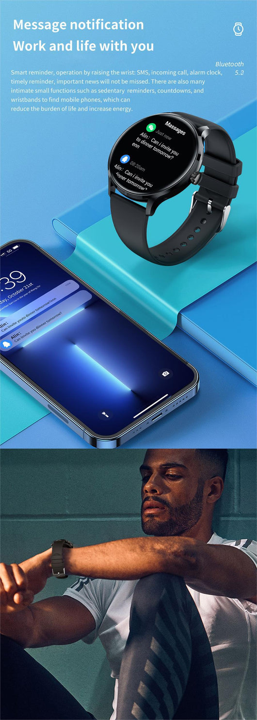 Reloj Inteligente con Llamadas Bluetooth y Monitor de Salud - Image 28