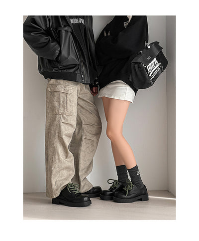 Zapatos Casuales de Cuero con Plataforma Elevadora para Hombre Big Head Derby - Image 33