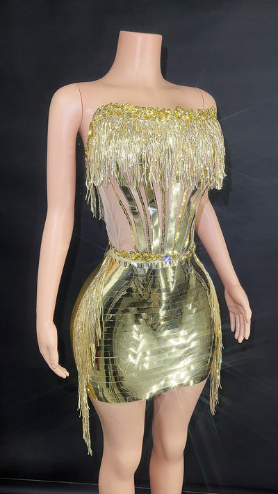 Top Tubo con Borlas y Falda Corta para Mujer - Image 39